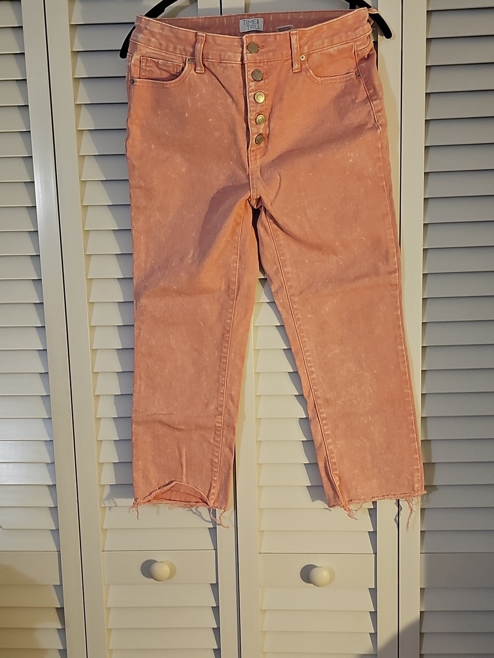 Time And Tru High-Rise Pink Women’s Jeans with Button Fly